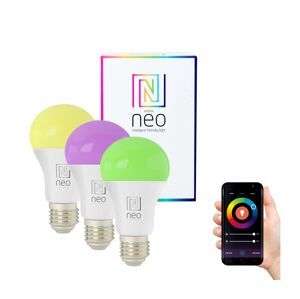 Neo  NEO 07733C - SADA 3x LED RGB Stmievateľná žiarovka E27/11W/230V Wi-Fi Tuya