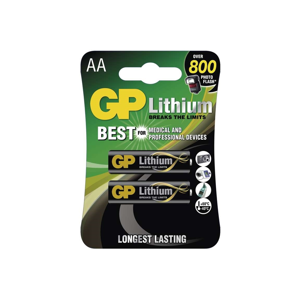 2 ks Lithiová batéria AA GP LITHIUM 1,5V