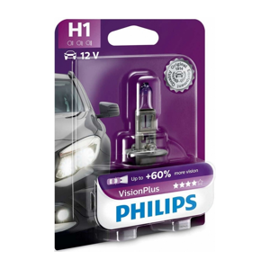 Philips Autožiarovka Philips VISION PLUS 12258VPB1 H1 P14,5s/55W/12V 3250K