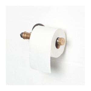 Držiak toaletného papiera BORURAF 8x22 cm čierna/zlatá