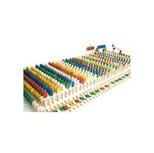 EkoToys EkoToys - Drevené domino farebné 830 ks
