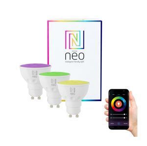 Neo  NEO 07724C - SADA 3x LED RGB Stmievateľná žiarovka GU10/5,5W/230V Wi-Fi Tuya