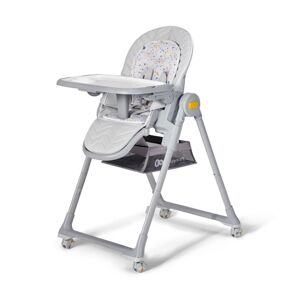 Kinderkraft KINDERKRAFT - Detská jedálenská stolička 2v1 LASTREE šedá
