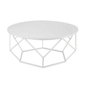HowHomely Konferenčný stolík DIAMOND 41,5x90 cm biela