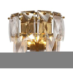 Krištáľové nástenné svietidlo CHELSEA 2xE14/40W/230V zlatá