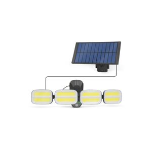LED Solárny reflektor so senzorom 4xLED/2,5W/6V IP65 + diaľkové ovládanie
