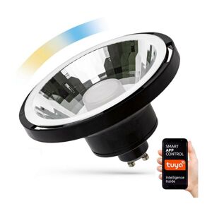 LED Stmievateľná žiarovka AR111 GU10/10W/230V 3000-6500K Wi-Fi Tuya čierna 30°