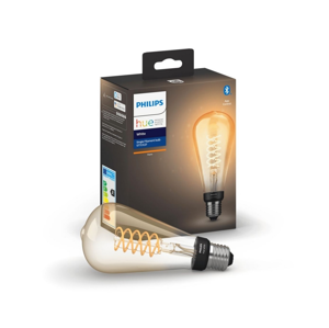 Philips LED Stmievateľná žiarovka Philips Hue WHITE FILAMENT ST72 E27/7W/230V 2100K