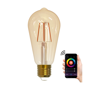 LED Stmievateľná žiarovka VINTAGE ST64 E27/7W/230V 1800-2700K Wi-fi Tuya