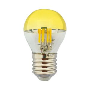 LED Žiarovka so zrkadlovým vrchlíkom DECOR MIRROR P45 E27/5W/230V 4200K zlatá