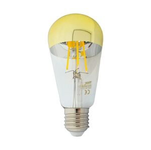 LED Žiarovka so zrkadlovým vrchlíkom DECOR MIRROR ST64 E27/8W/230V 4200K zlatá