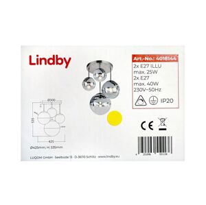 Lindby Lindby - Luster na tyči RAVENA 2xE27/40W/230V + 2xE27/25W
