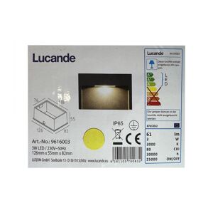Lucande Lucande - LED Vonkajšie nástenné svietidlo MITJA LED/3W/230V IP65