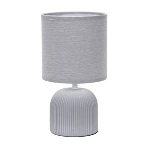 ONLI ONLI - Stolná lampa SHELLY 1xE27/22W/230V šedá 28 cm