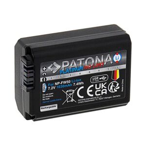 PATONA PATONA - Aku Sony NP-FW50 1030mAh Li-Ion Platinum USB-C nabíjanie