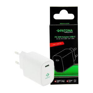 PATONA PATONA - Nabíjací adaptér USB-C Power delivery 20W/230V biela