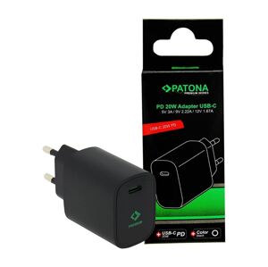 PATONA PATONA - Nabíjací adaptér USB-C Power delivery 20W/230V čierna