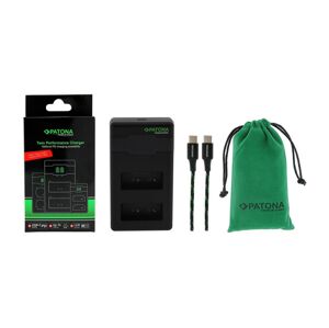 PATONA PATONA - Rýchlonabíjačka Dual Fuji NP-W126 + kábel USB-C 0,6m