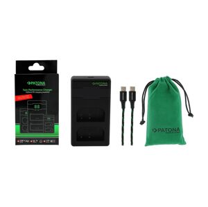 PATONA PATONA - Rýchlonabíjačka Dual Pana DMW-BLF19 + kábel USB-C 0,6m