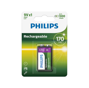 Philips Philips 9VB1A17/10 - Nabíjacie batérie MULTILIFE NiMH/9V/170 mAh
