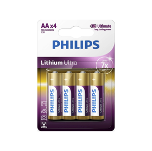 Philips Philips FR6LB4A/10 - 4 ks Lithiová batéria AA LITHIUM ULTRA 1,5V