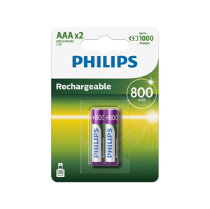 Philips Philips R03B2A80/10 - 2 ks Nabíjacie batérie AAA MULTILIFE NiMH/1,2V/800 mAh