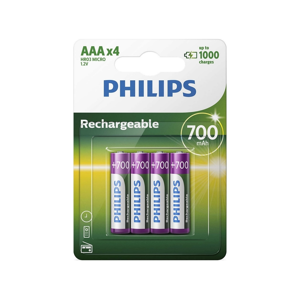 Philips Philips R03B4A70/10 - 4 ks Nabíjacie batérie AAA MULTILIFE NiMH/1,2V/700 mAh