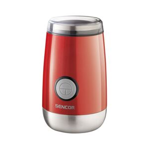 Sencor Sencor - Elektrický mlynček na zrnkovú kávu 60 g 150W/230V červená/chróm