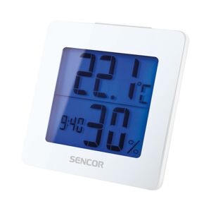 Sencor Sencor - Meteostanica s LCD displejom a budíkom 1xAA biela