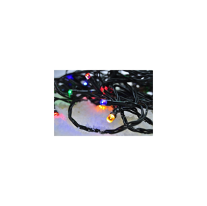 LED vonkajšie vianočné reťaz 500 LED 50m prívod 5m 8 funkcií časovač IP44 viacfarebný 1V05-M