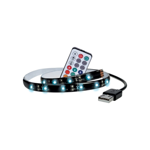LED RGB pásek pro TV, 2x 50cm, USB, vypínač, dálkový ovladač WM504