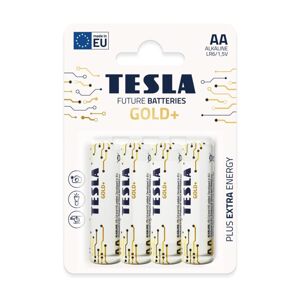 Tesla Batteries Tesla Batteries - 4 ks Alkalická batéria AA GOLD+ 1,5V