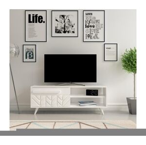 TV stolík VENEDIK 43,7x120 cm biela