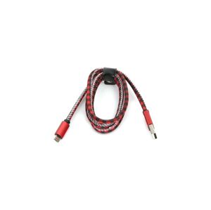 USB kábel USB A / Micro USB konektor 1m červená