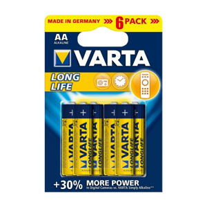 VARTA Varta 4106 - 6 ks Alkalické batérie LONGLIFE EXTRA AA 1,5V