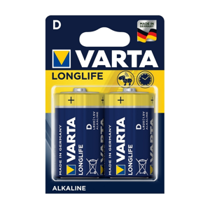 VARTA Varta 4120 - 2 ks Alkalické batérie LONGLIFE EXTRA D 1,5V