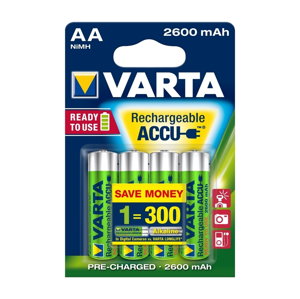 VARTA Varta 5716 - 4 ks Nabíjacia batéria ACCU AA NiMH/2600mAh/1,2V