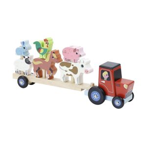 Vilac Vilac - Drevený traktor so zvieratkami na nasadzovanie