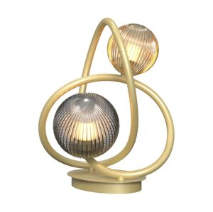 Wofi Wofi 8015-204 - LED Stolná lampa METZ 2xG9/3,5W/230V zlatá/šedá